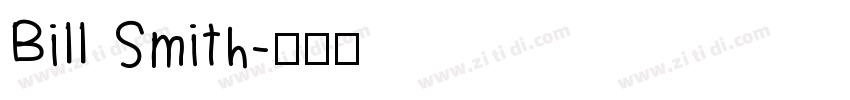 Bill Smith字体转换